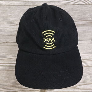 XM SATELLITE RADIO SIRIUS BLACK STRAPBACK PROMO BASEBALL HAT CAP